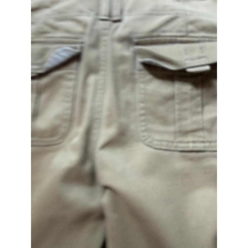 Abercrombie & Fitch Flare Pants Womens 4R Khaki Tan Vintage Low Rise Y2K Cotton - Picture 11 of 13